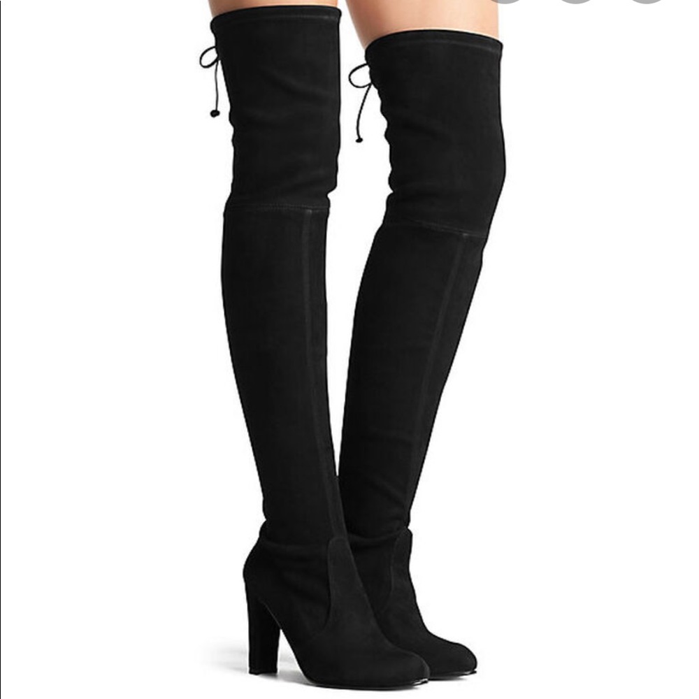 Stuart Weitzman Suede Highland over the knee boots